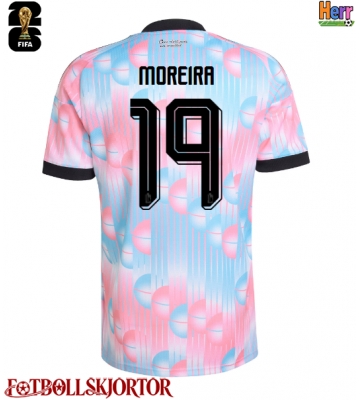 Belgien Diego Moreira #19 Bortatröja VM 2026 Kortärmad